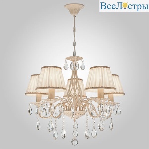 10054/5 белый с золотом/прозрачный хрусталь Strotskis