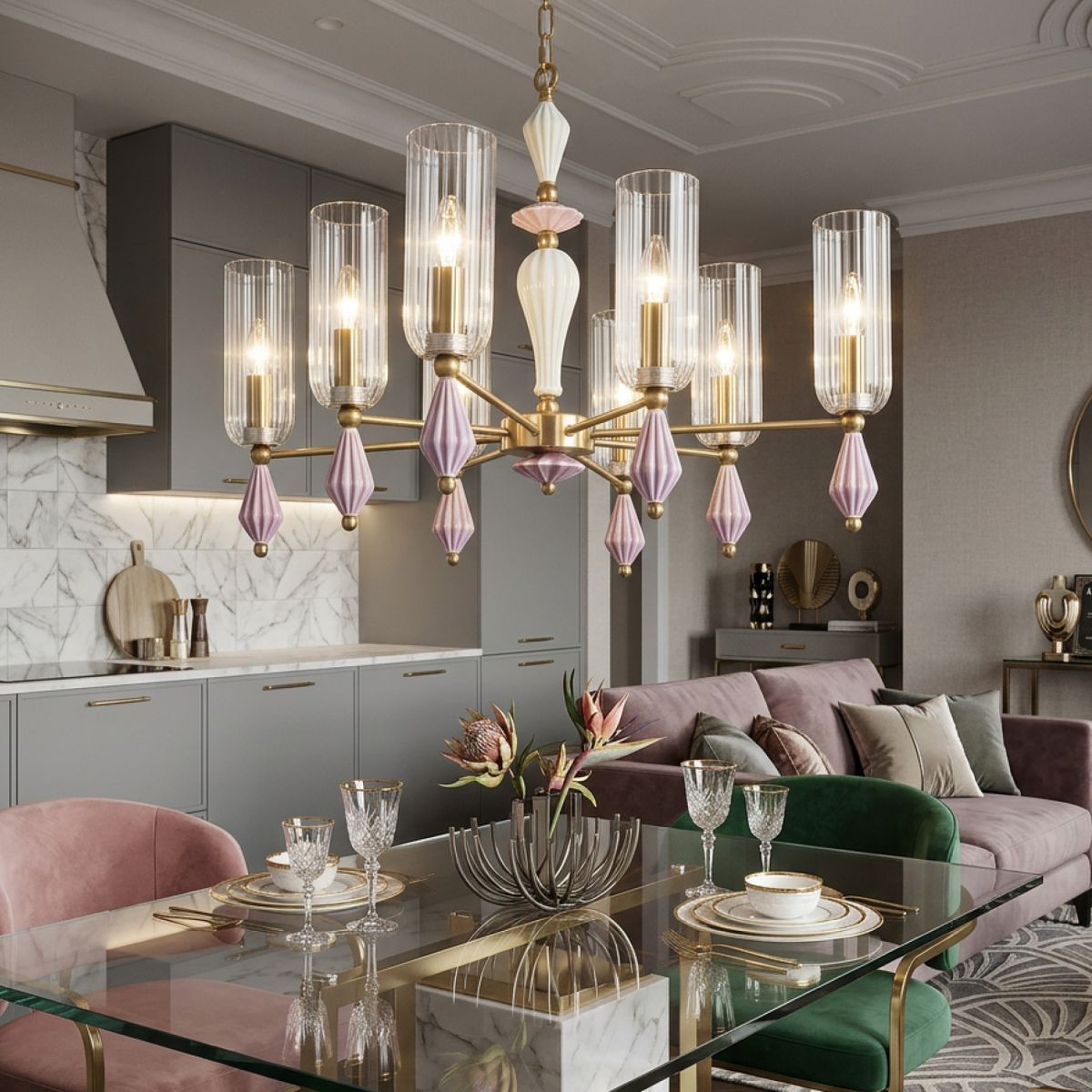 подвесная люстра citilux fernet cl254180