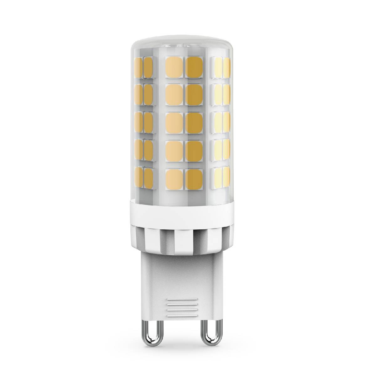 лампа светодиодная gauss g9 5,5w 4100к прозрачная 107009206