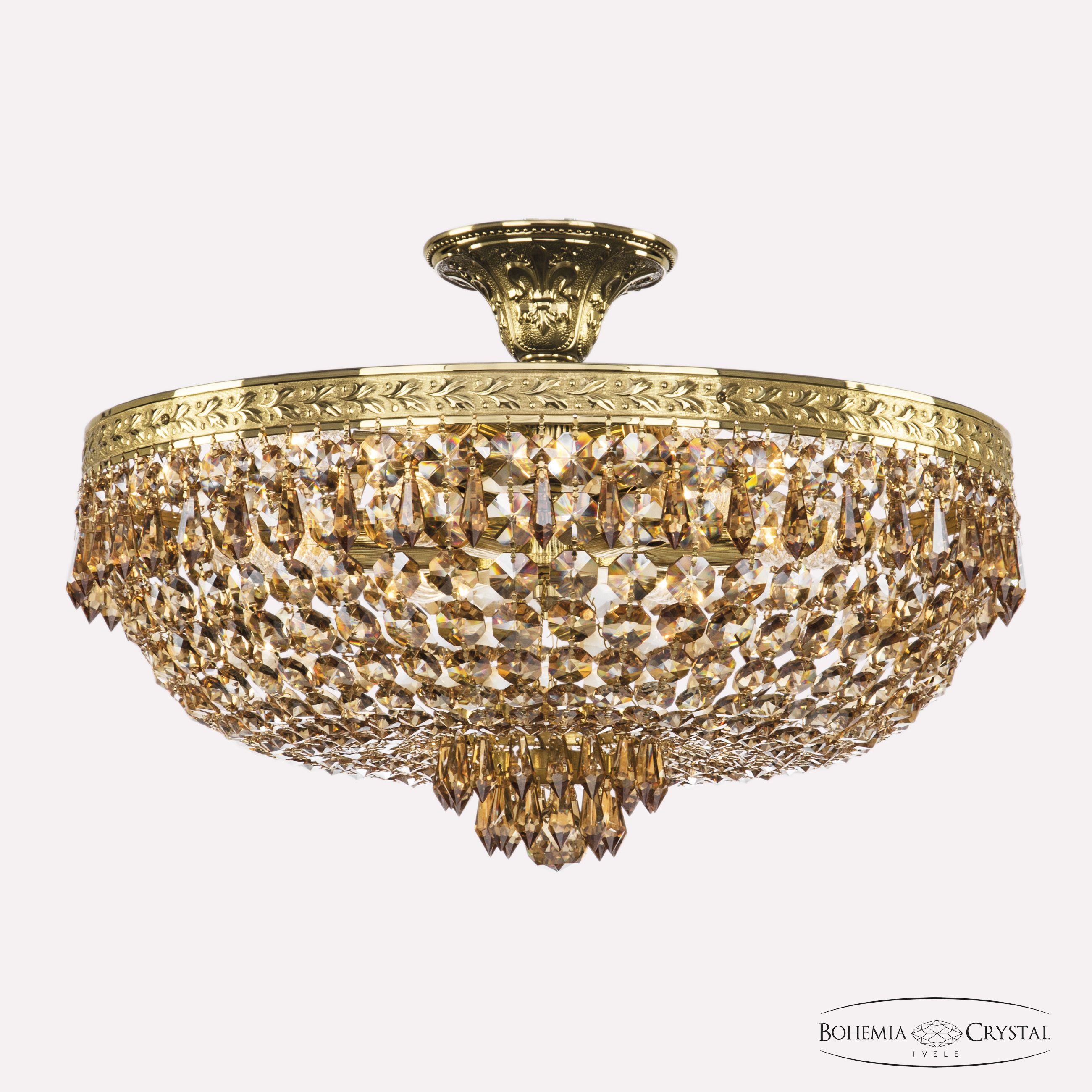 потолочная люстра bohemia ivele crystal 19271/45iv g r721