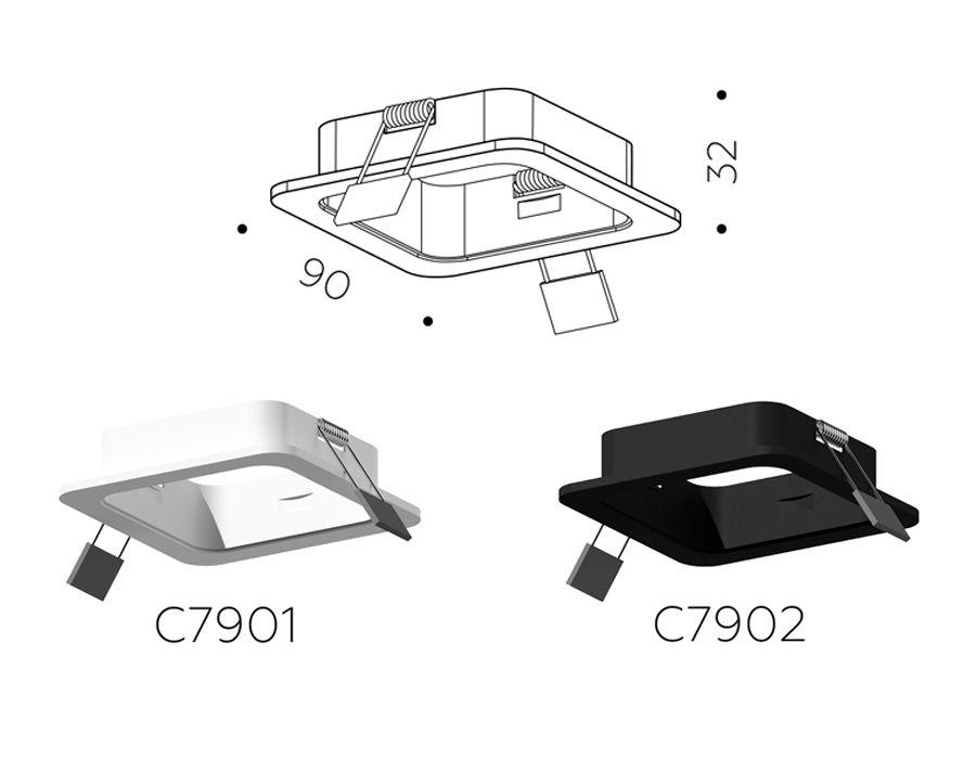 корпус светильника ambrella light diy spot c7902