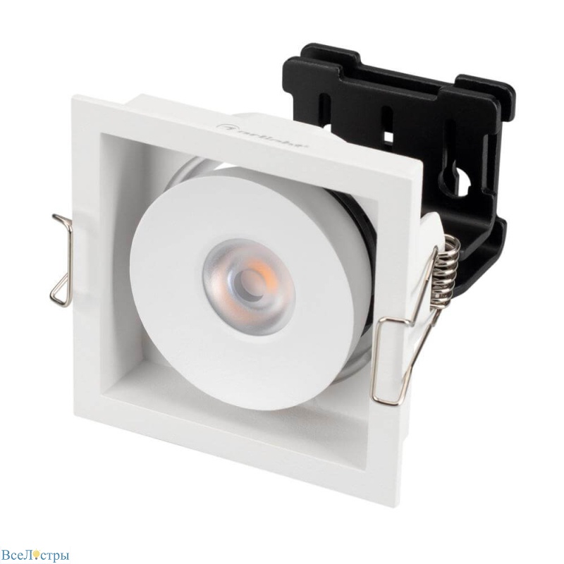 встраиваемый светодиодный светильник arlight cl-simple-s80x80-9w day4000 028148