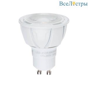 LED-JCDR 6W/NW/GU10/FR/DIM PLP01WH картон