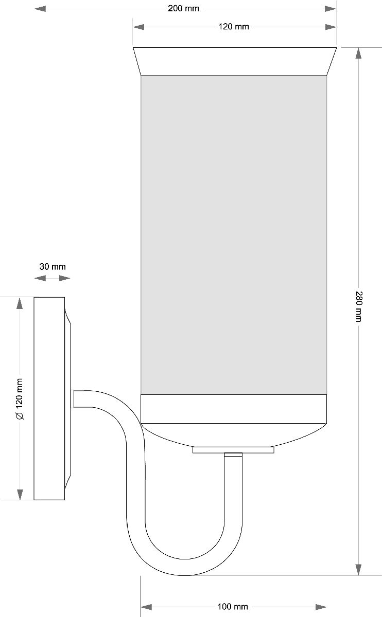 бра kutek olzano olz-k-1(p)