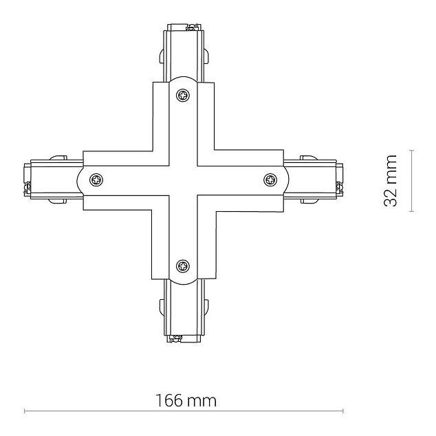 коннектор x-образный nowodvorski ctls power 8701