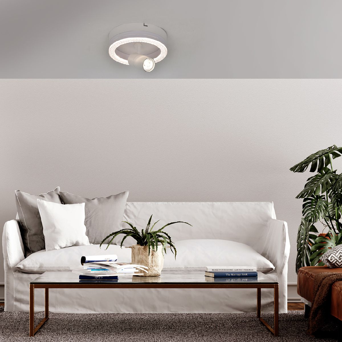 потолочный светильник escada 20044sma/01led wh