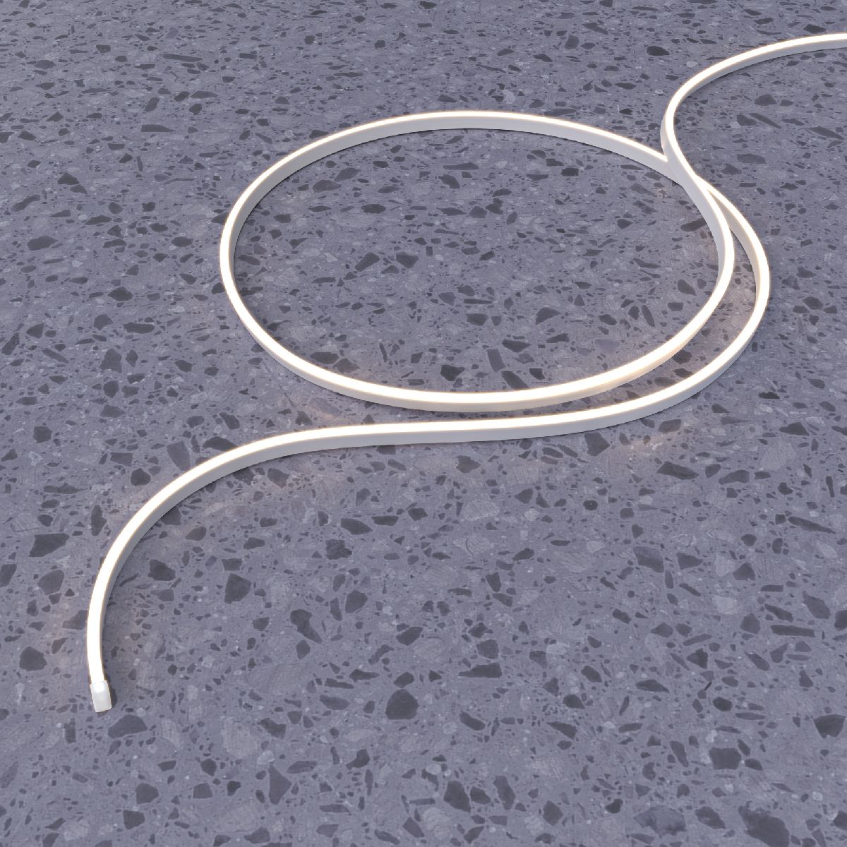 гибкий неон maytoni 24в 9,6вт/м 3000k 5м ip67 200661