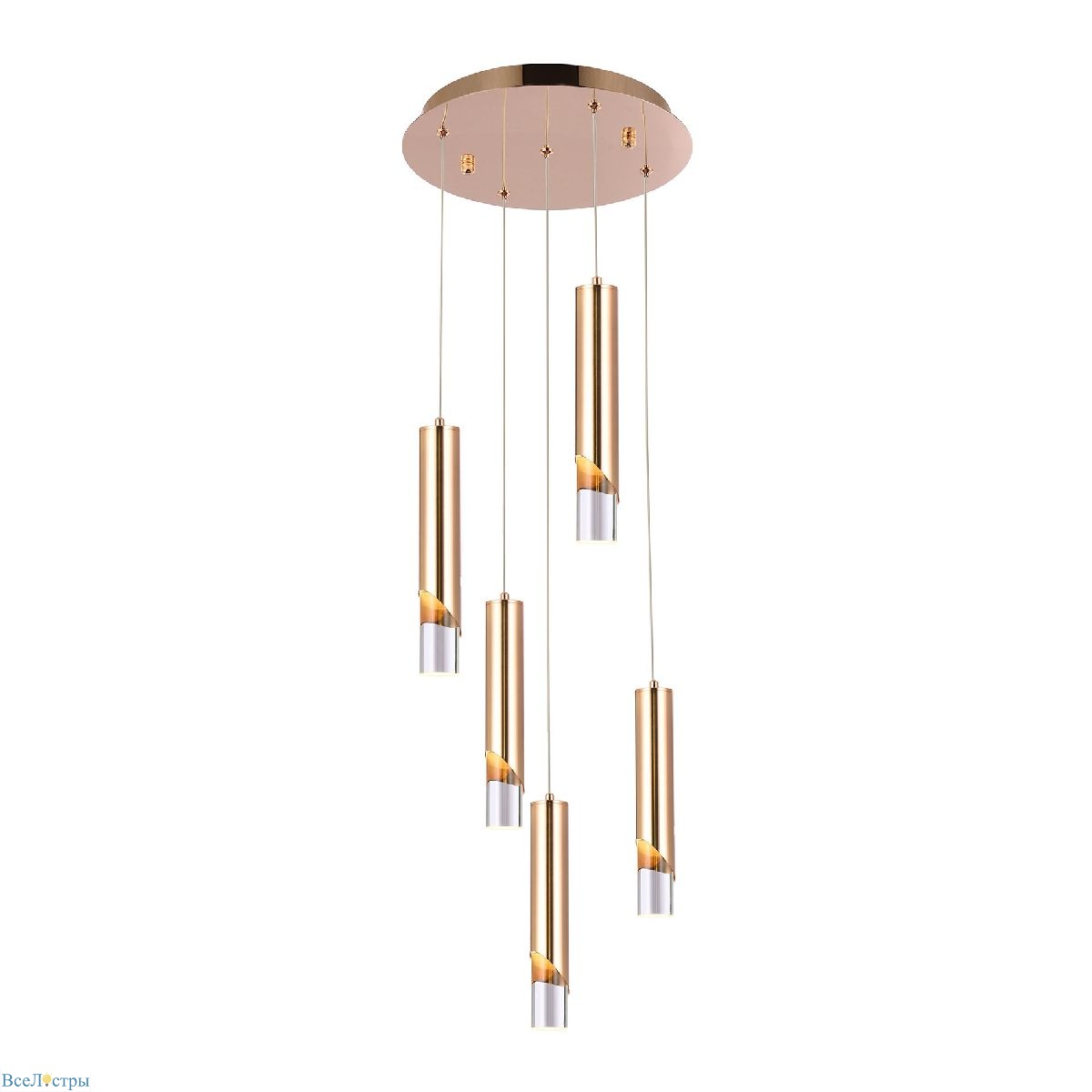 каскадная люстра modelux ml.3317.5 gd