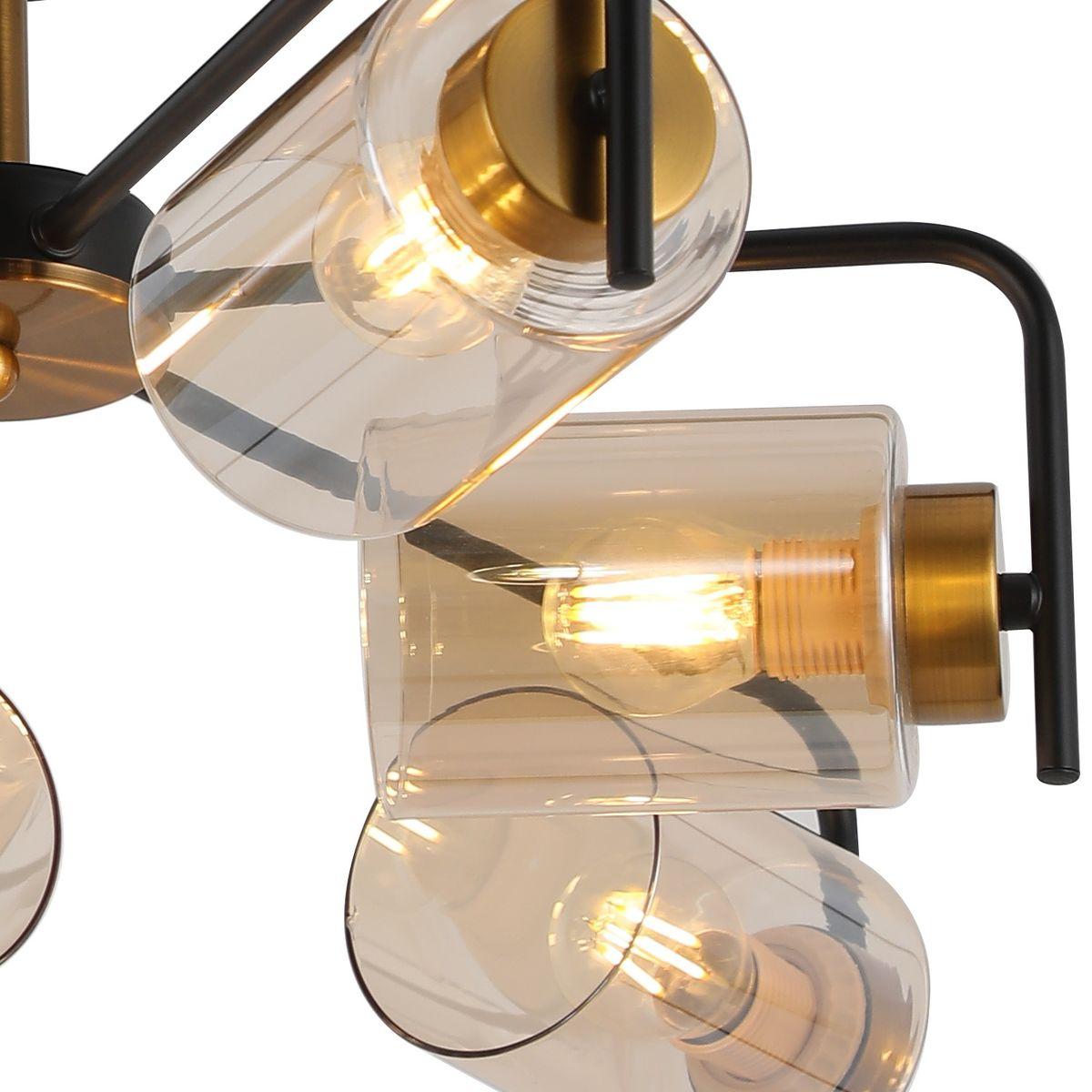 потолочная люстра illumico il8248-6cou-79 bk gd