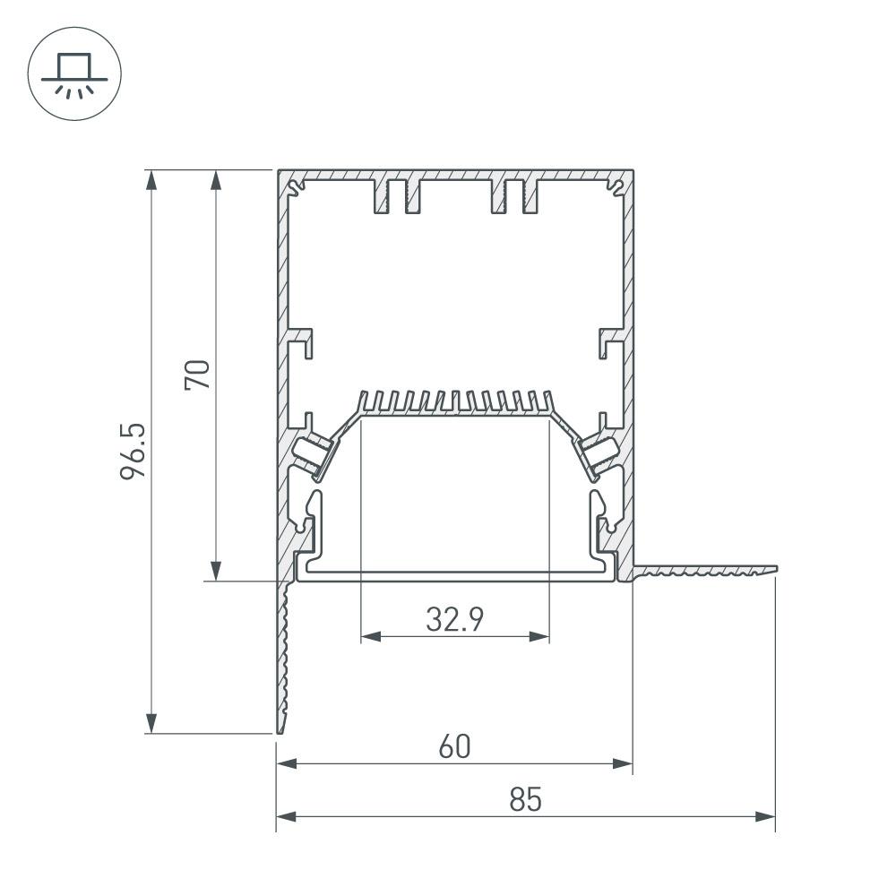 соединитель профиля arlight sl-linia 030137