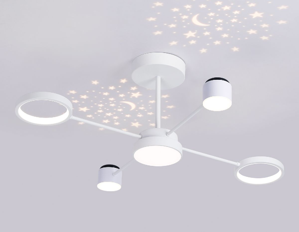 люстра на штанге ambrella light linetech fl51631