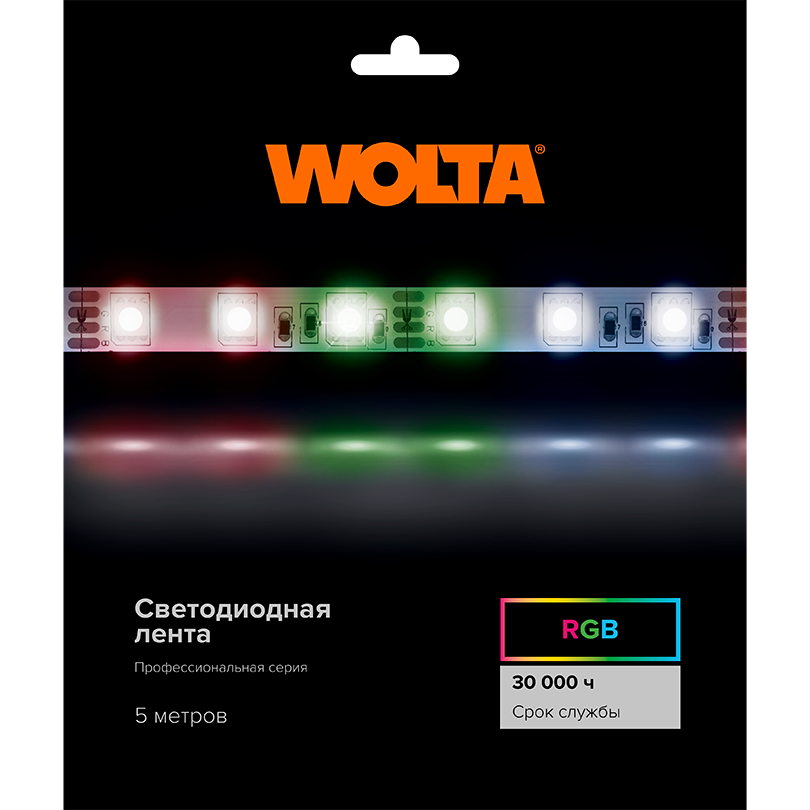 светодиодная лента wolta wls5050-14,4w/rgb/24s60-01