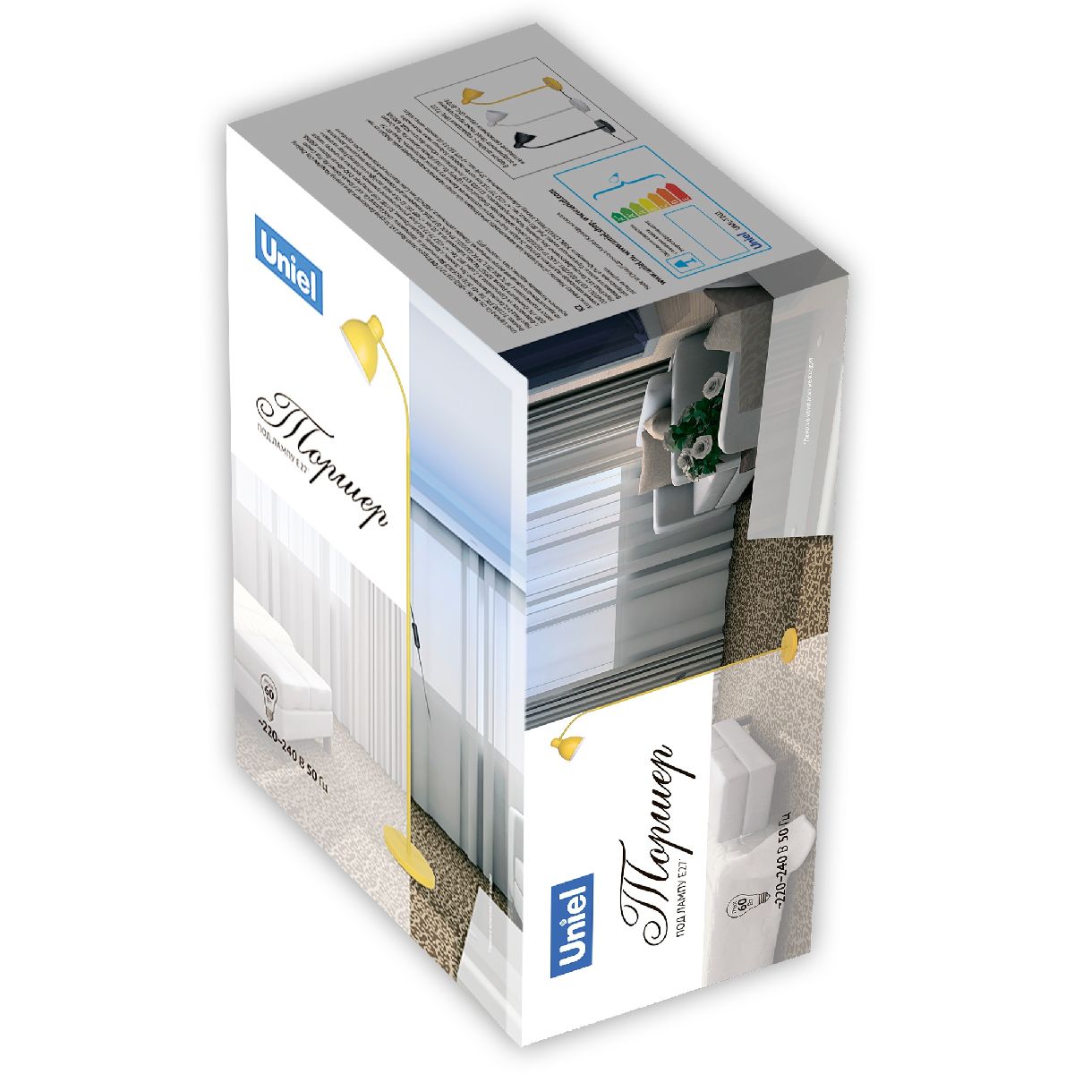 торшер uniel uml-t701 e27 yellow ul-00010190
