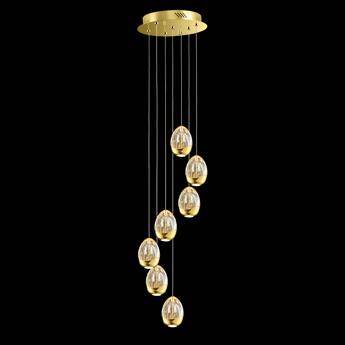подвесная люстра delight collection terrene md13003023-7a gold