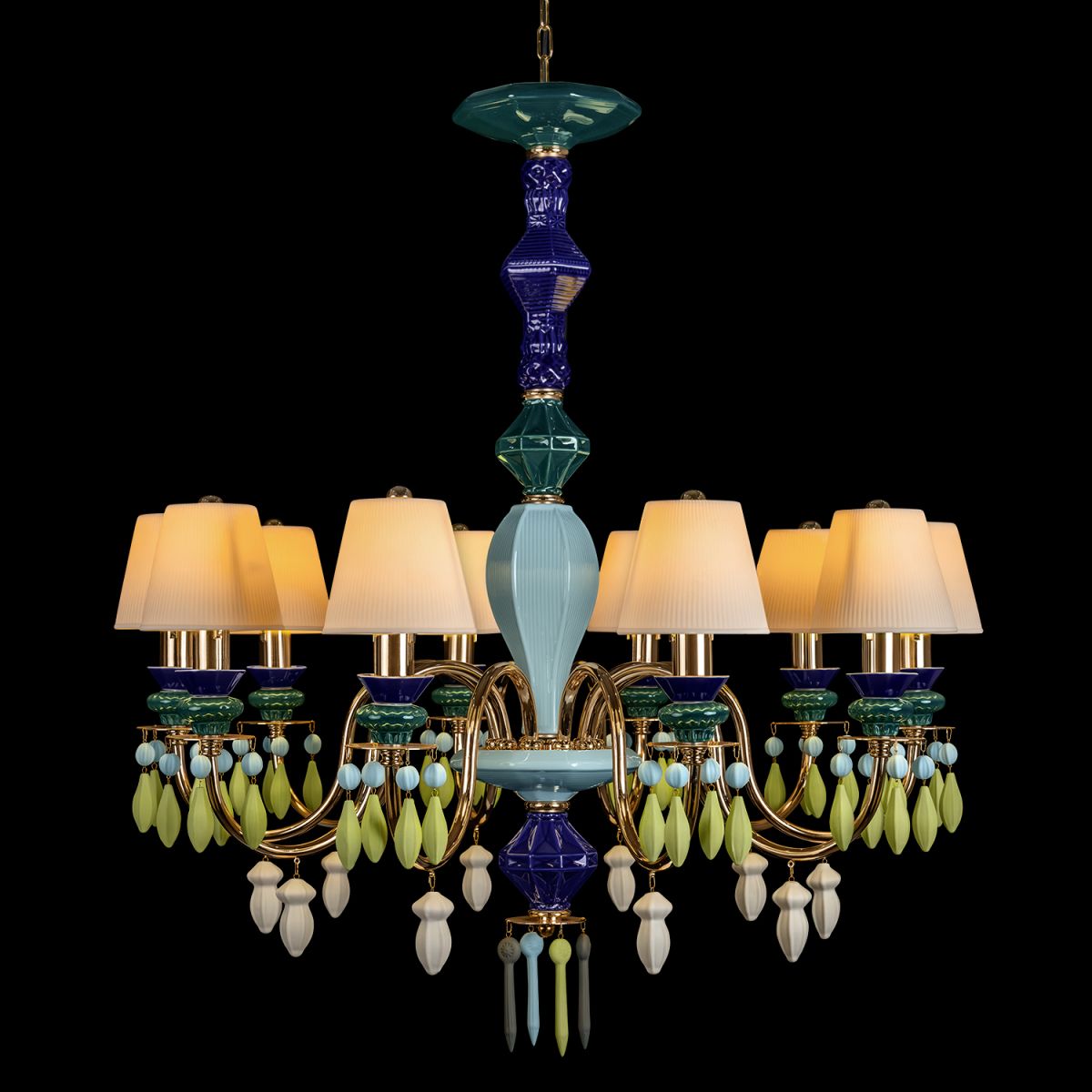 подвесная люстра loft it grace 10203/10 green