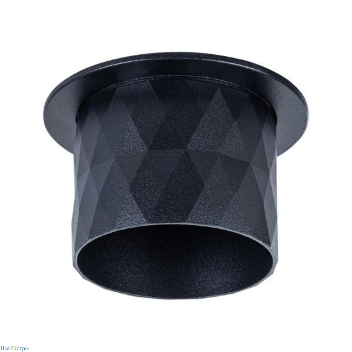 встраиваемый светильник arte lamp fang a5562pl-1bk