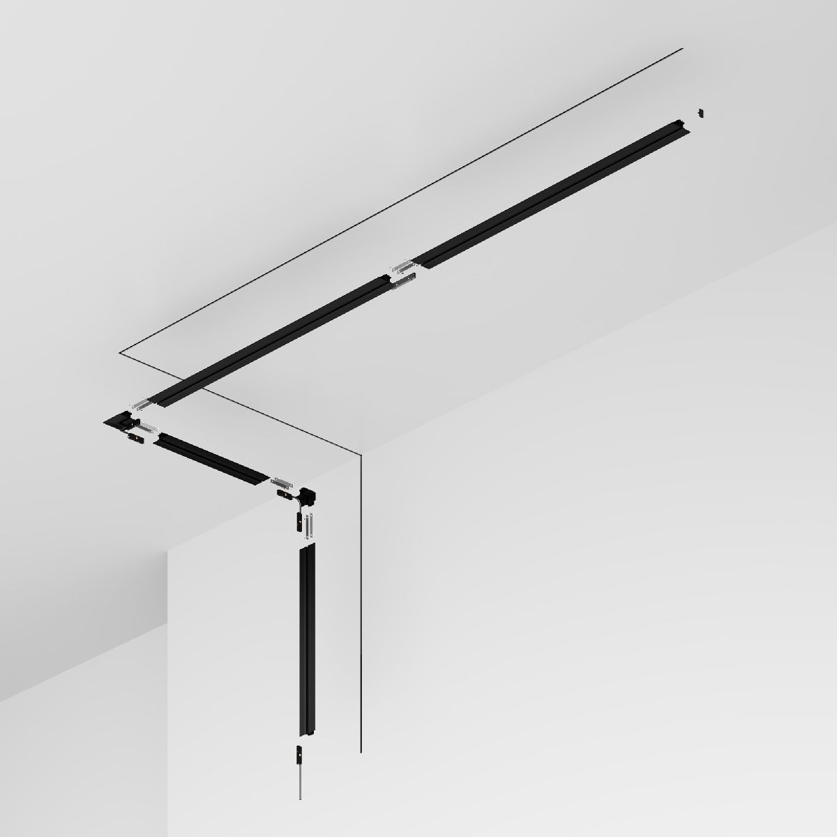 шинопровод встраиваемый maytoni levity trx184-132b