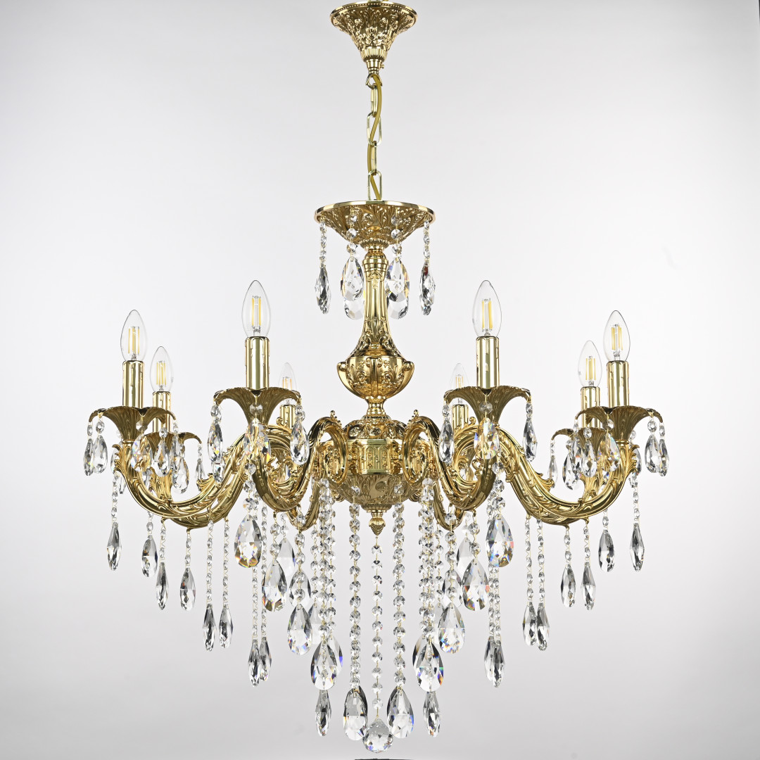 подвесная люстра bohemia ivele crystal al79101/8/250 b g