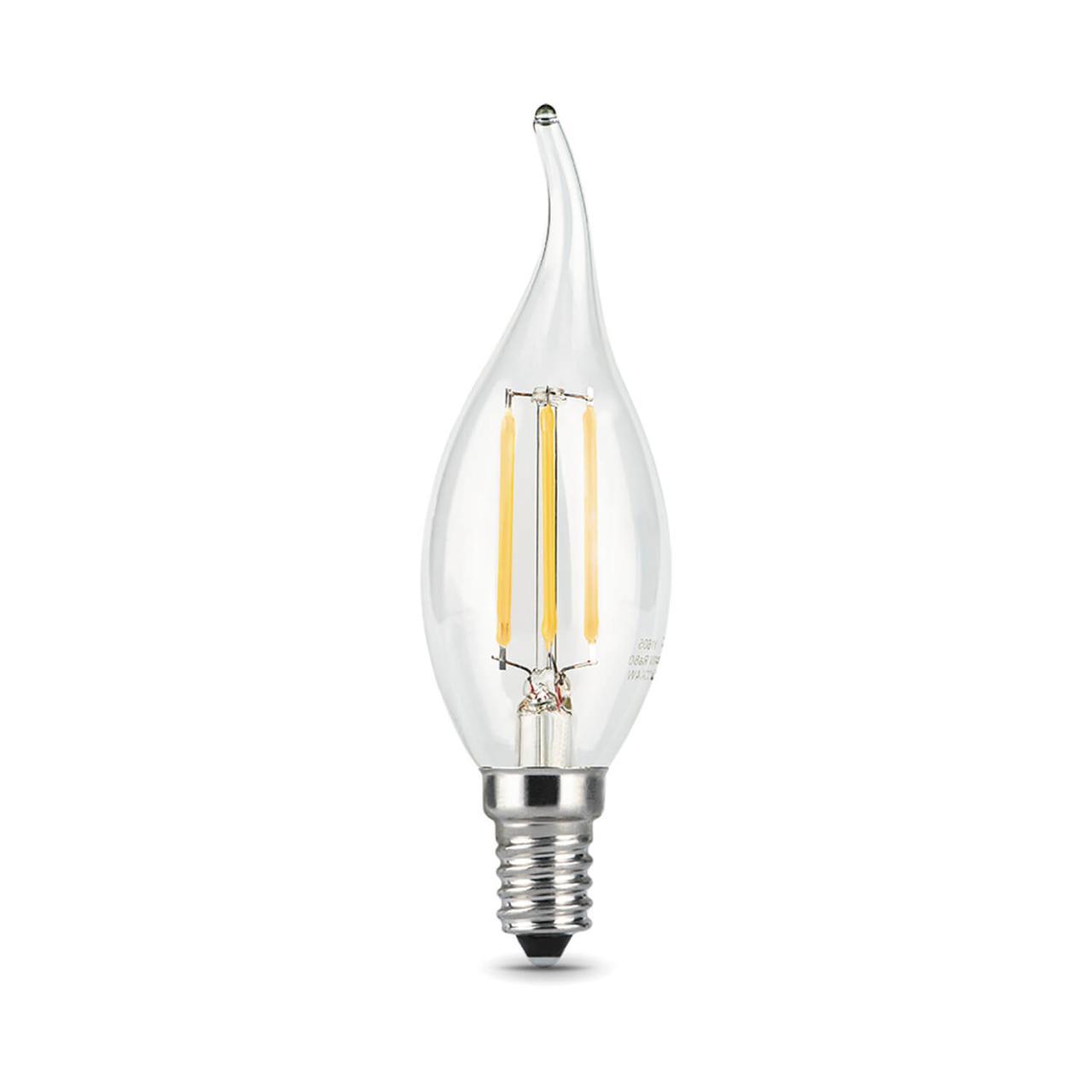 лампа светодиодная gauss e14 5w 2700k прозрачная 104801105