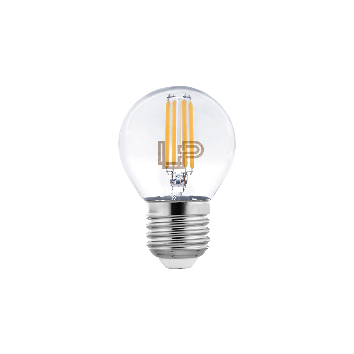 светодиодная лампа leds power filament g45 e27 6вт 3000к 007113