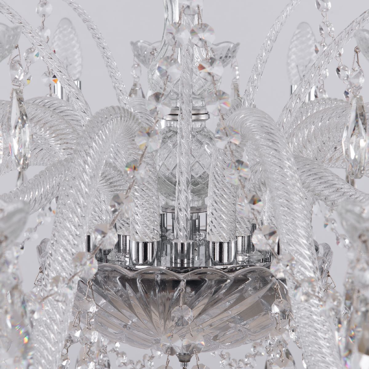 подвесная люстра bohemia ivele crystal 105/10+5/300 ni