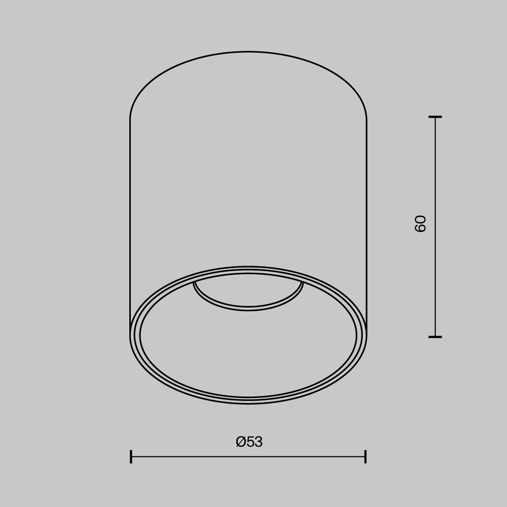 накладной светильник maytoni alfa led c064cl-5w2.7k-rd-b