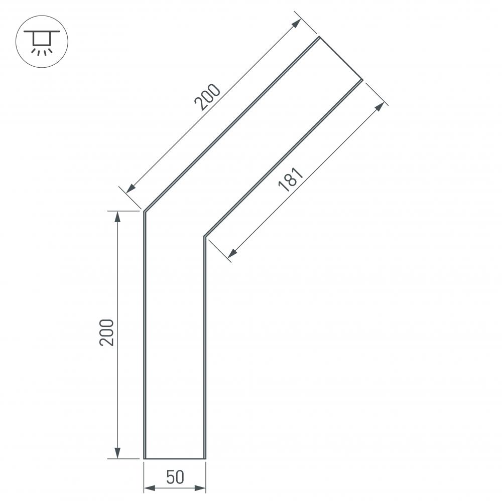 соединитель профиля arlight sl-line 030113
