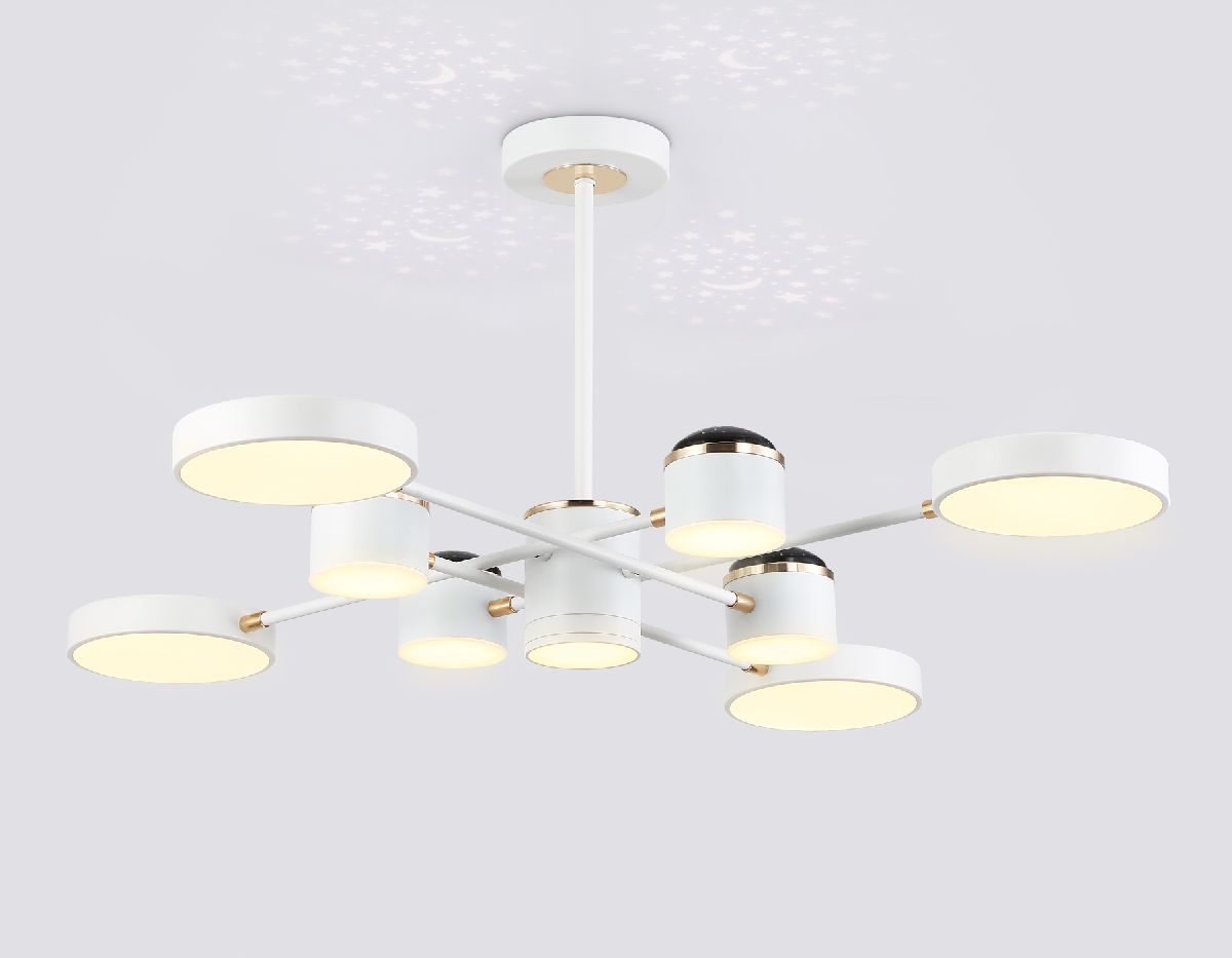 люстра на штанге ambrella light linetech comfort fl51627