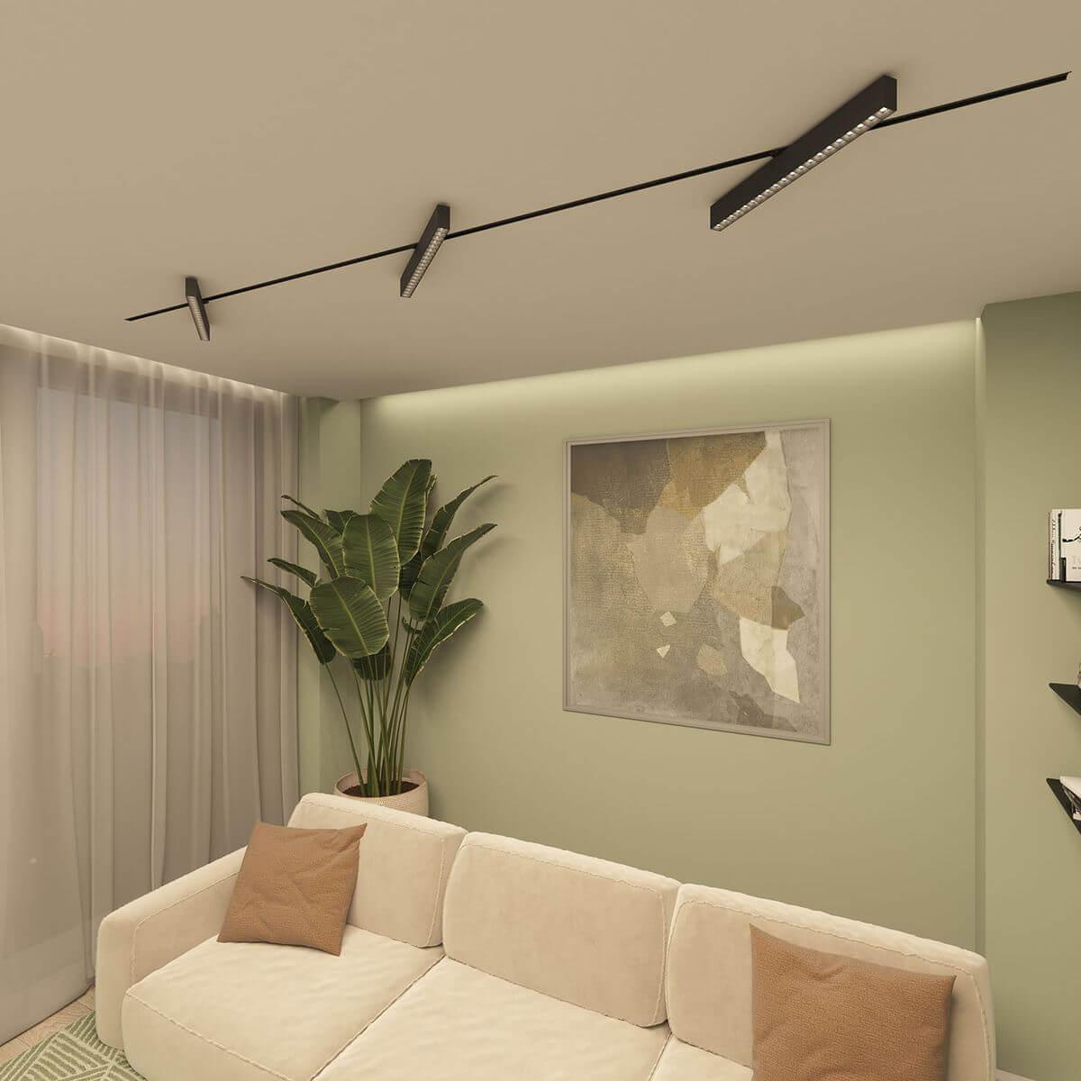 трековый светодиодный светильник denkirs edder dk6644-bk