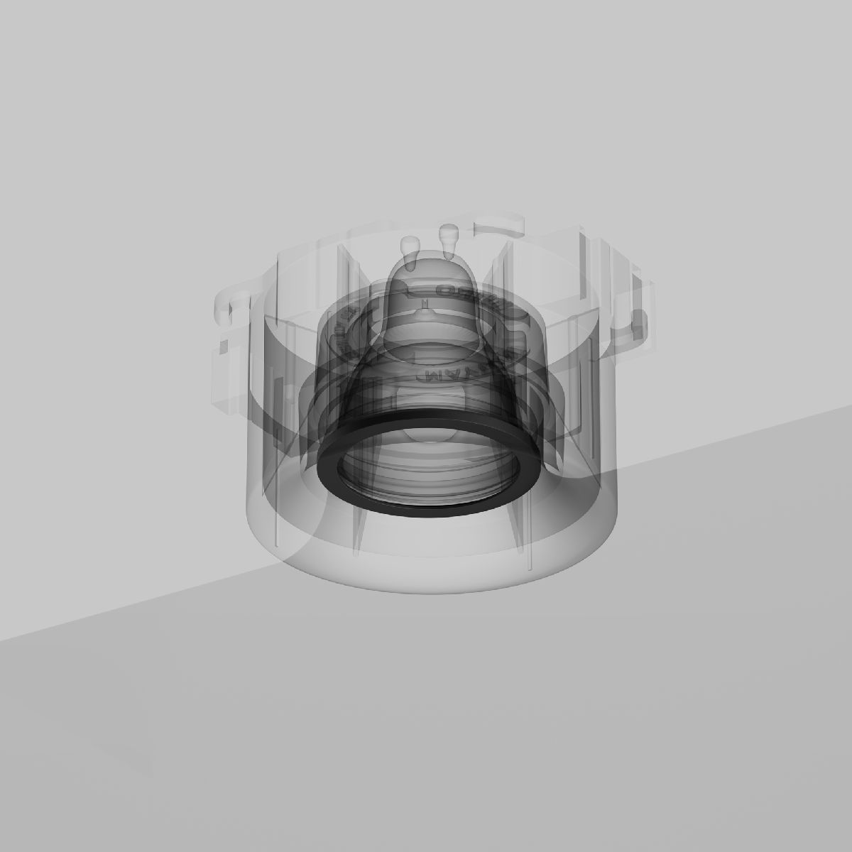 кольцо для встраиваемого светильника maytoni downlight dla110-b