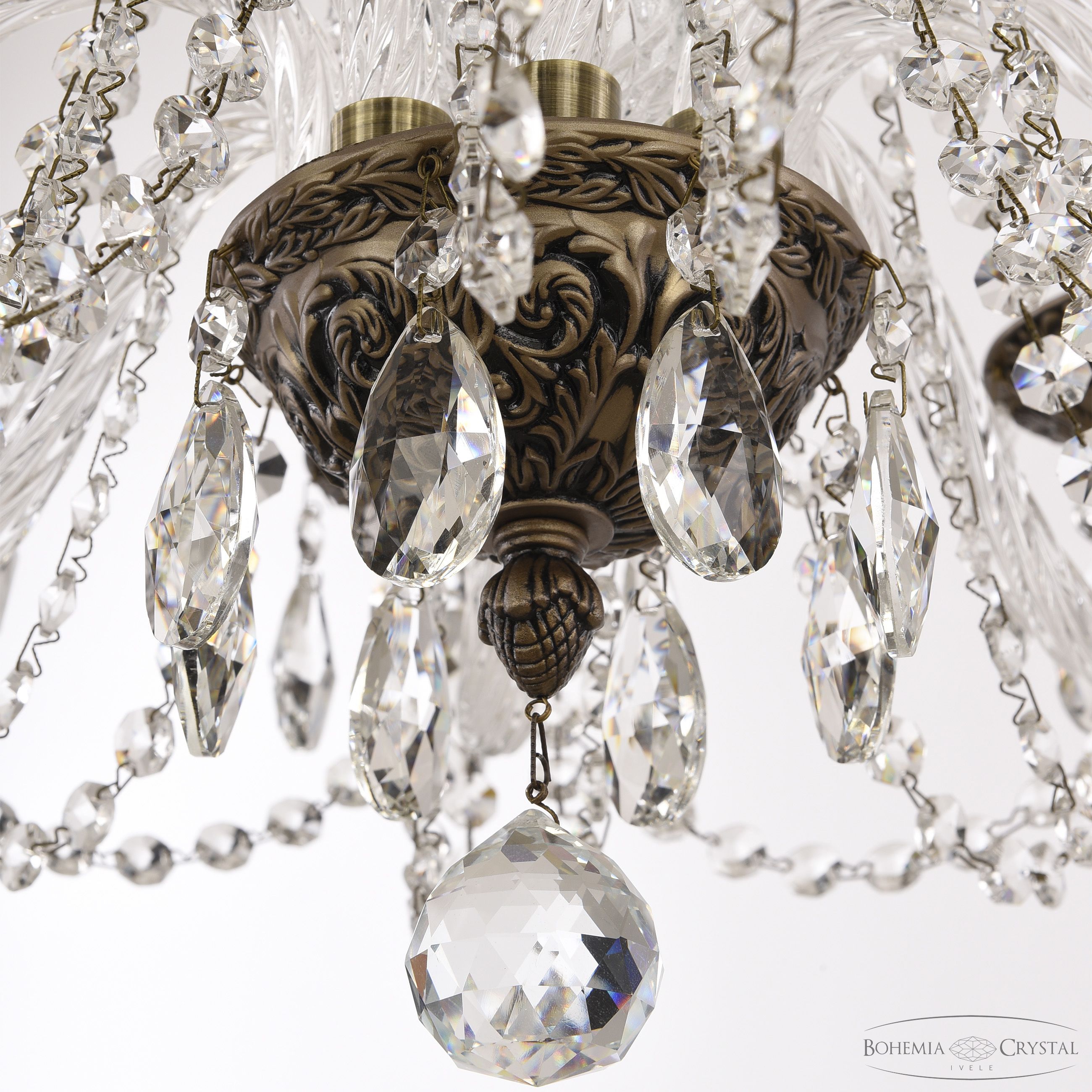 подвесная люстра bohemia ivele crystal al16302/8/195 sgb
