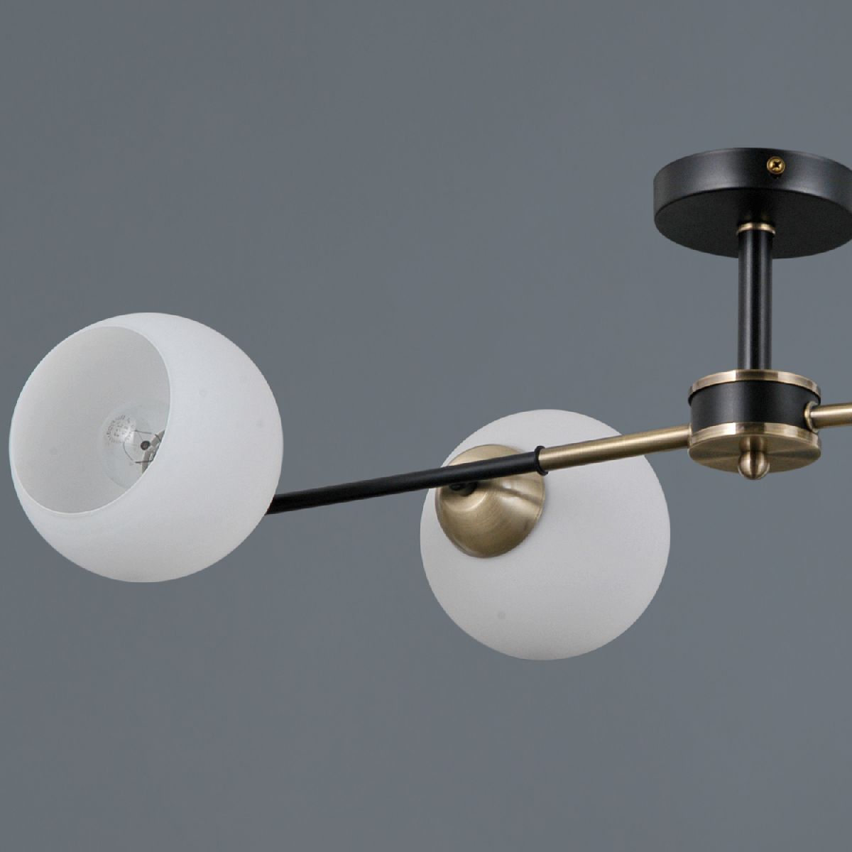 люстра на штанге illumico il0469-4csq-24 bk ab libra