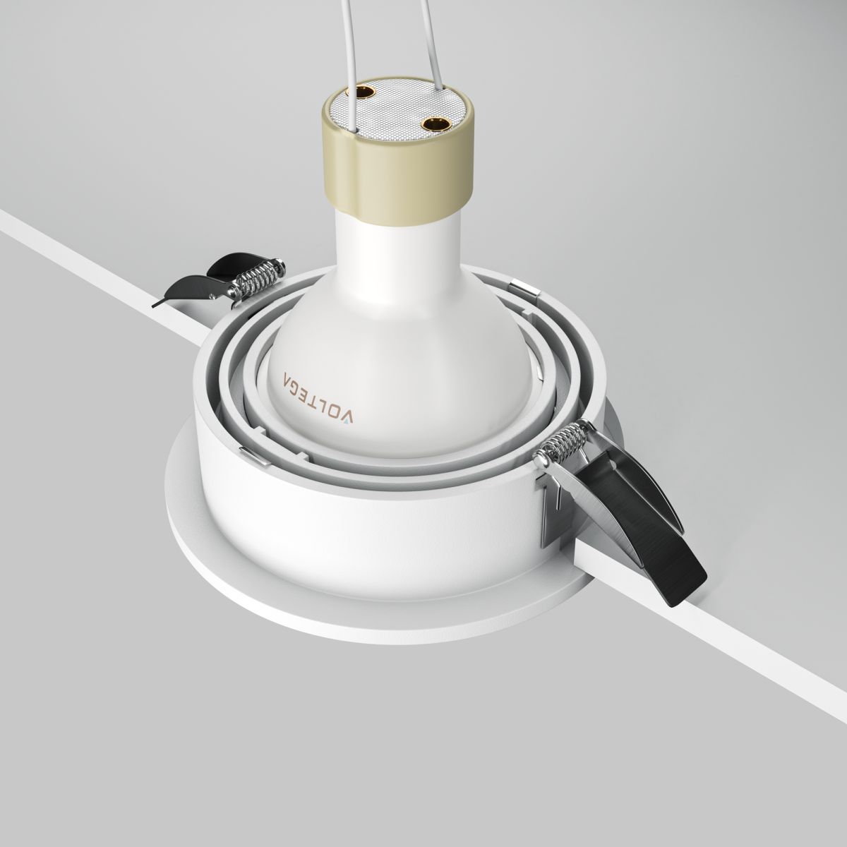 встраиваемый светильник maytoni atom dl113-gu10-01-rd-w