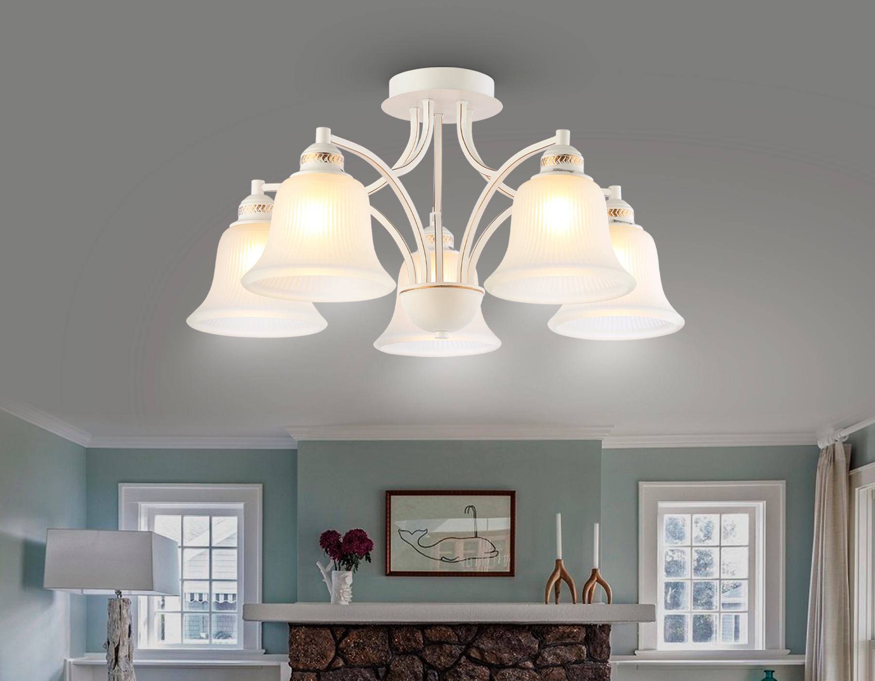 потолочная люстра ambrella light traditional tr3050