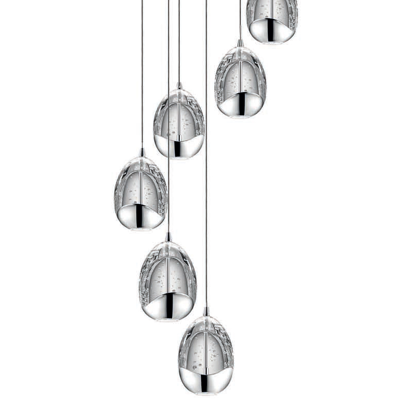 подвесная люстра delight collection terrene md13003023-7a chrome