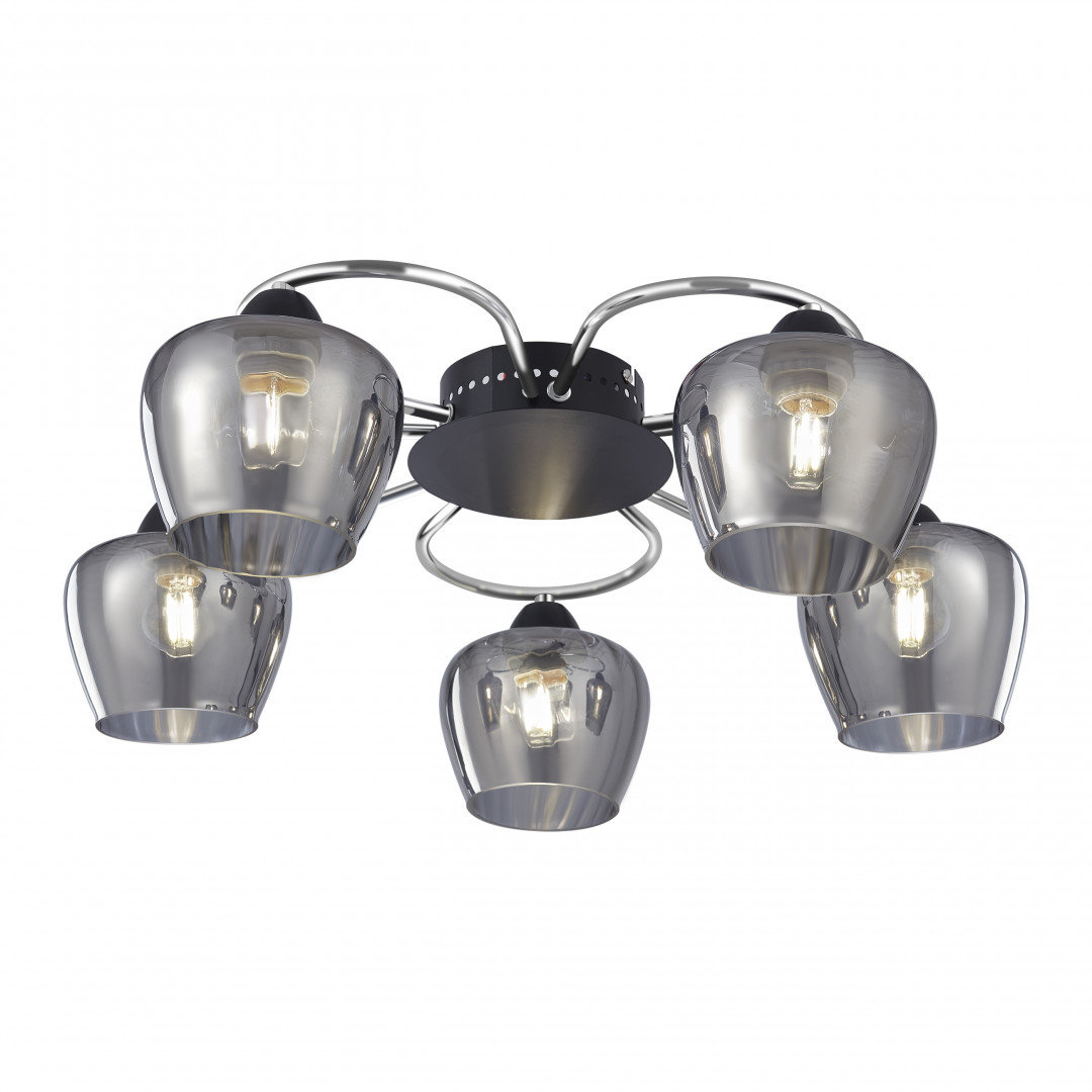 потолочная люстра arte milano amalfi 321508/5 cr+bk