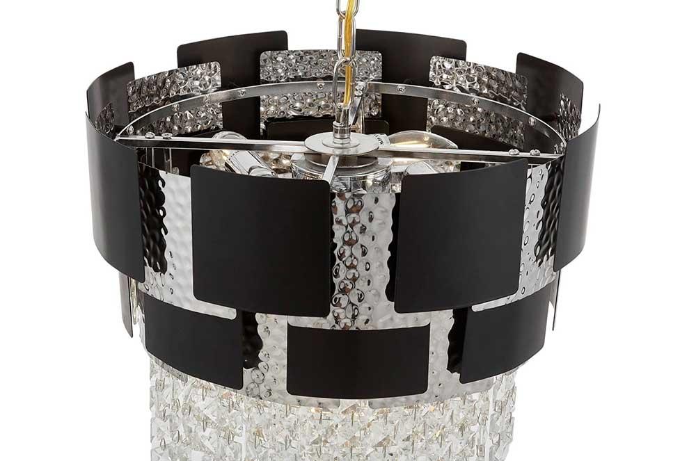 подвесной светильник lumina deco kruvia ldp 7045-400 bk+chr