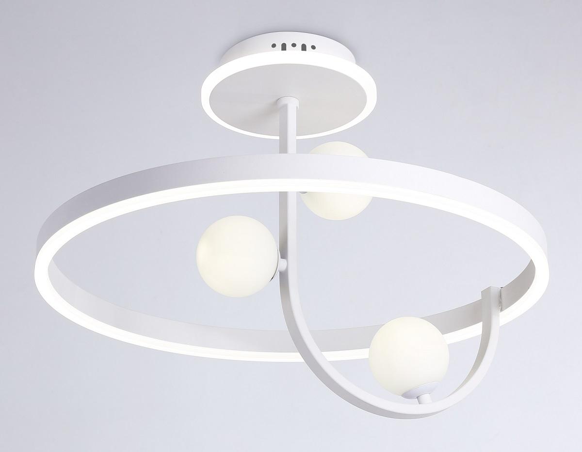 потолочная светодиодная люстра ambrella light comfort linetech fl66261