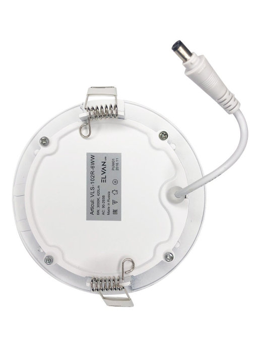 встраиваемый светильник elvan vls-102r-6w-nh-wh