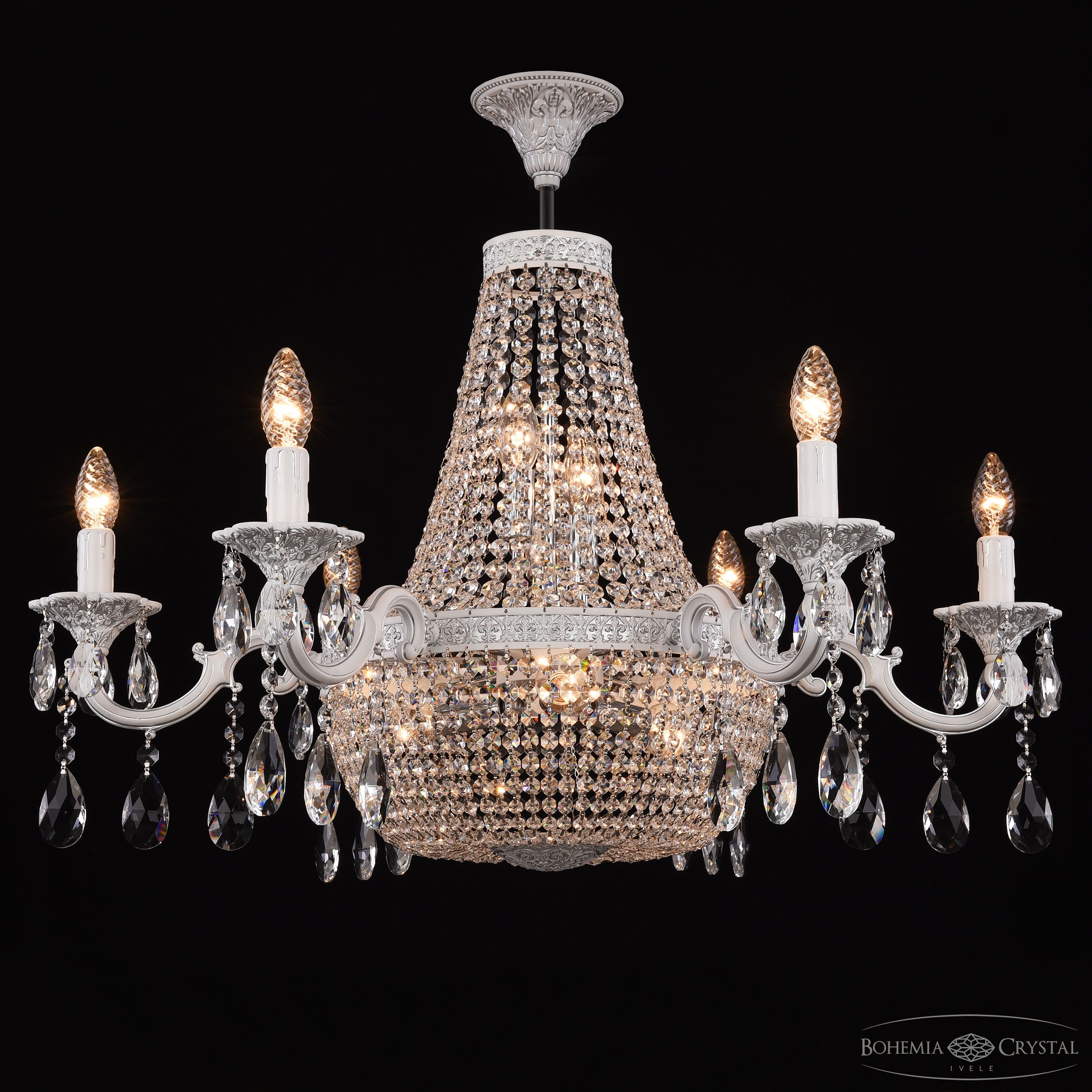 подвесная люстра bohemia ivele crystal al2205h201/6/80fl wmn