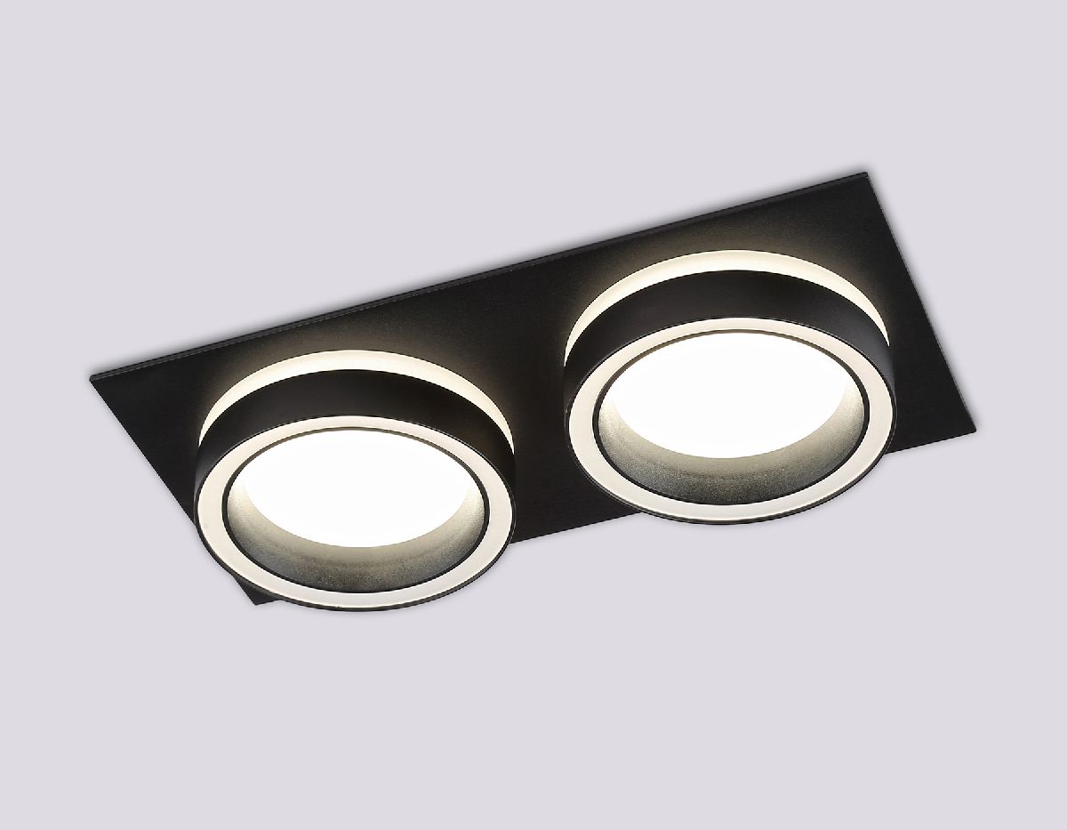 встраиваемый светильник ambrella light gx53 acrylic tech techno spot tn52424