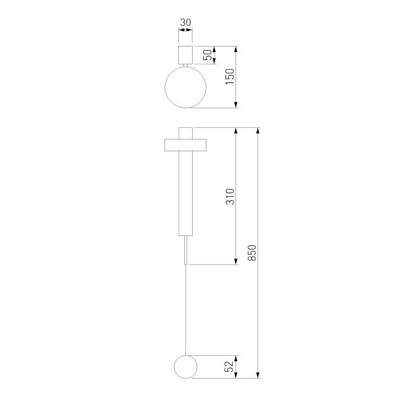 бра elektrostandard orco 40112/led черный 4690389180606