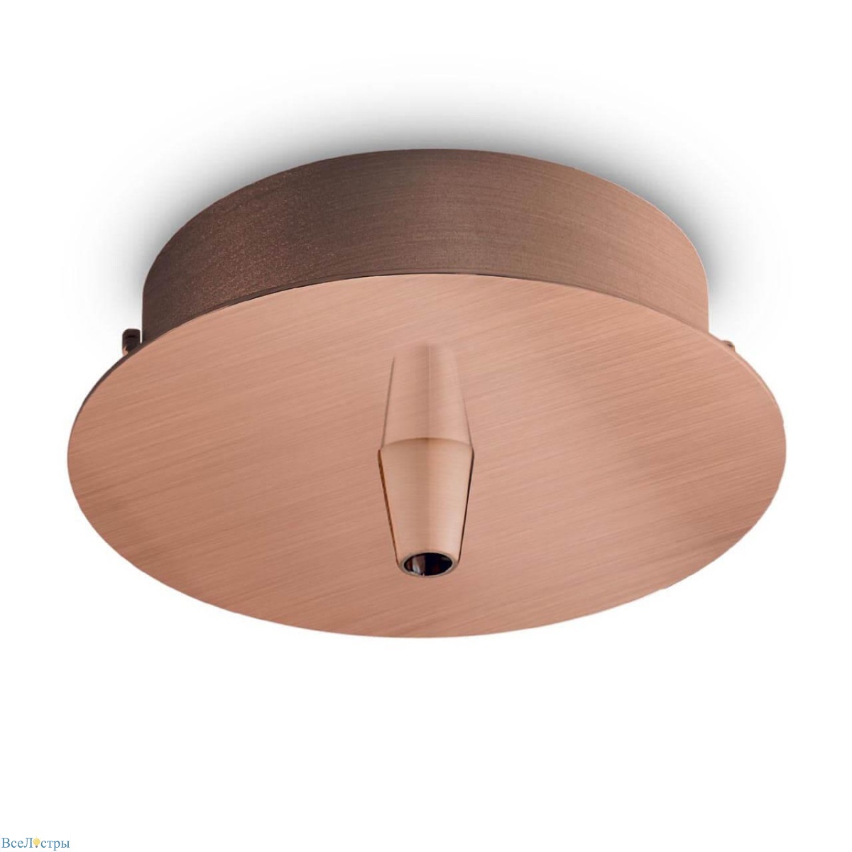 основание для светильника ideal lux rosone metallo 1 luce rame brunito 249278