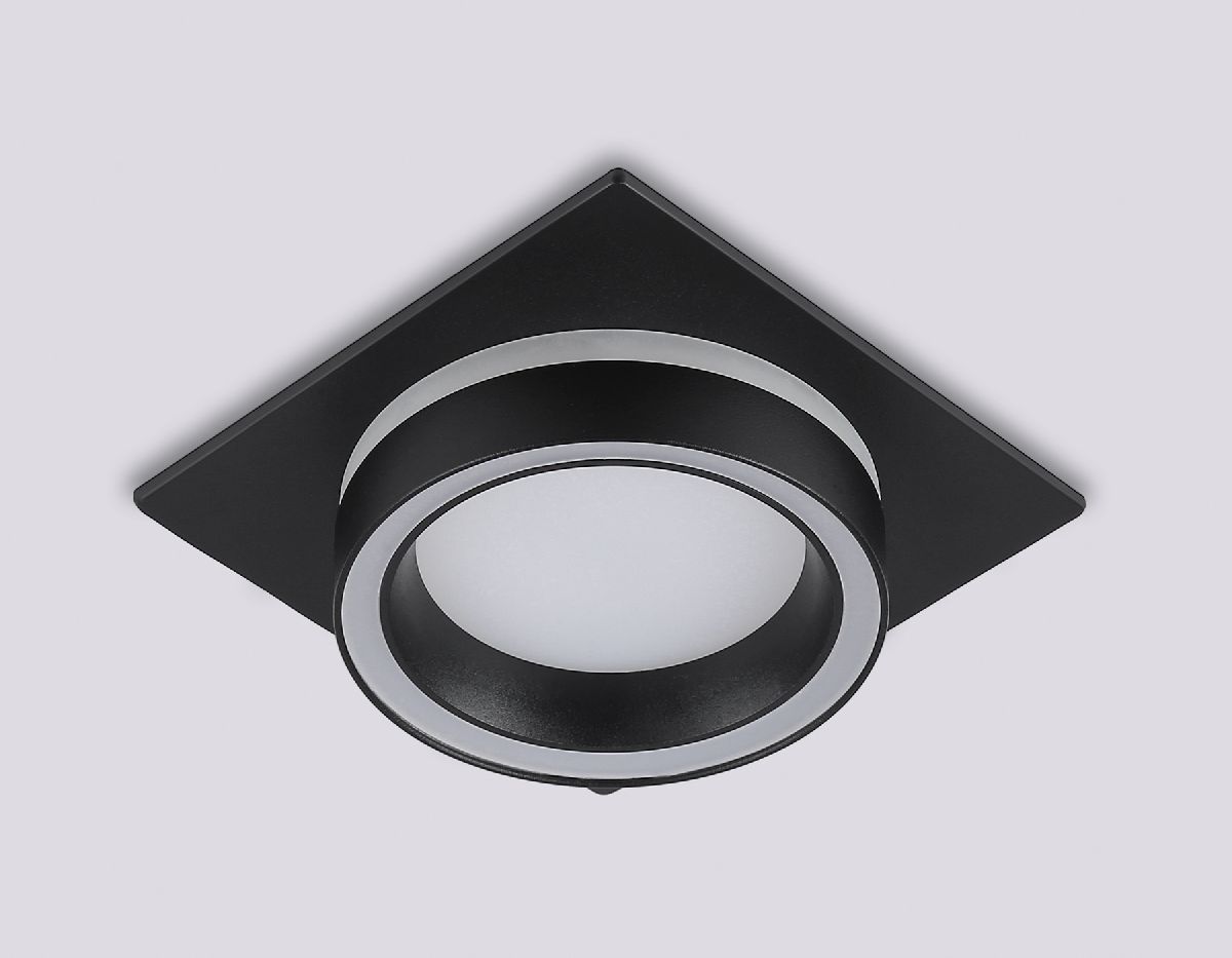 встраиваемый светильник ambrella light gx53 acrylic tech techno spot tn52422