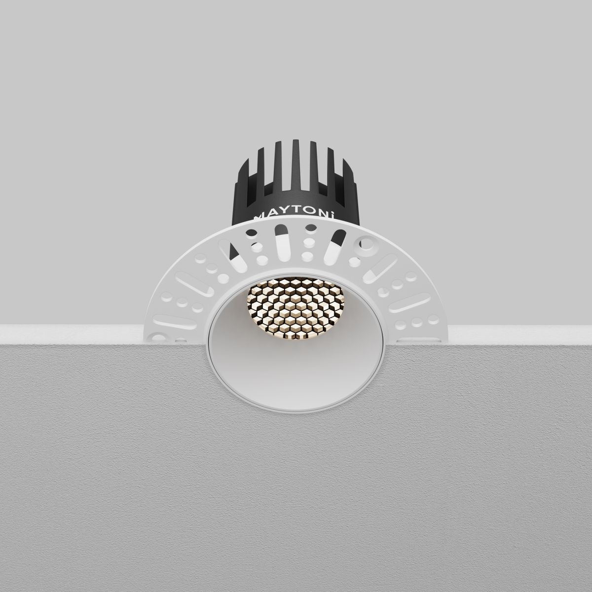 встраиваемый светильник maytoni dip dl119-10w-4k-trs-w