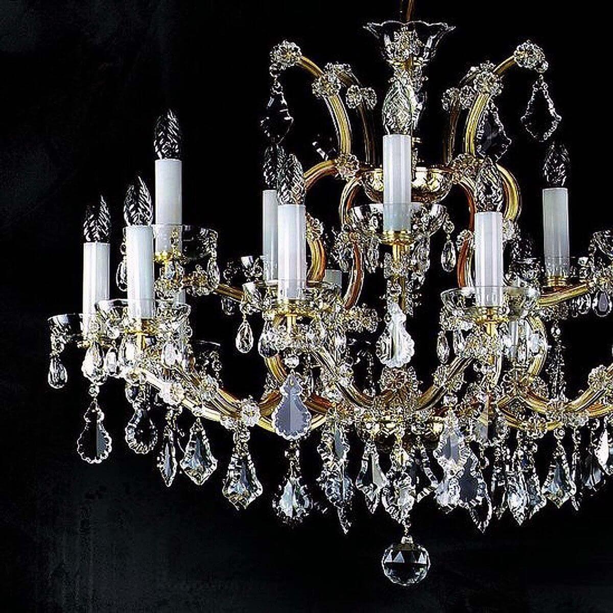 подвесная люстра artglass maria terezia 14 vachtle ce