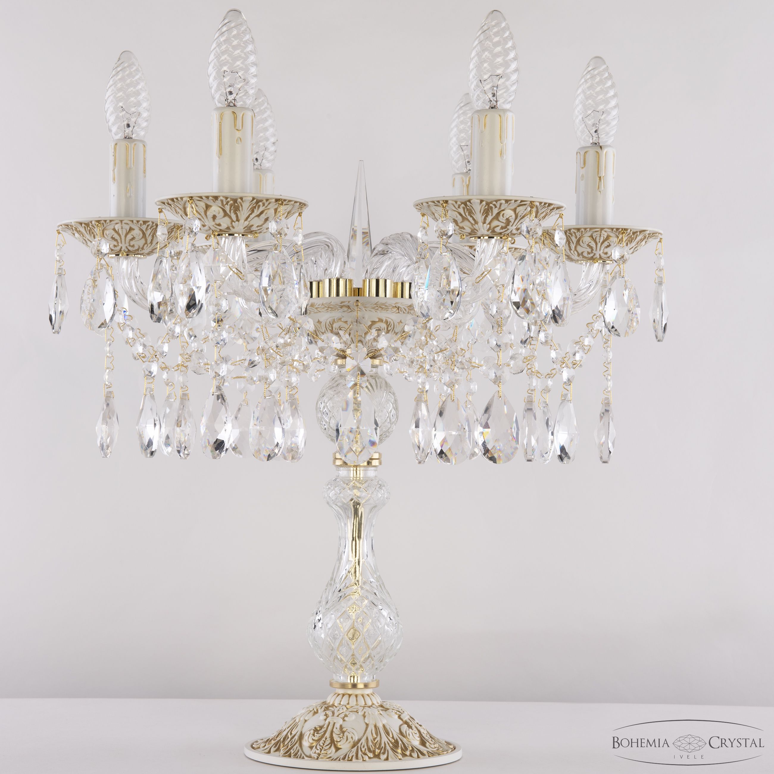 настольная лампа bohemia ivele crystal al16313l8/6/141-44 wmg
