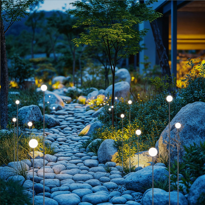 ландшафтный светильник odeon light nature notte 7123/1gla