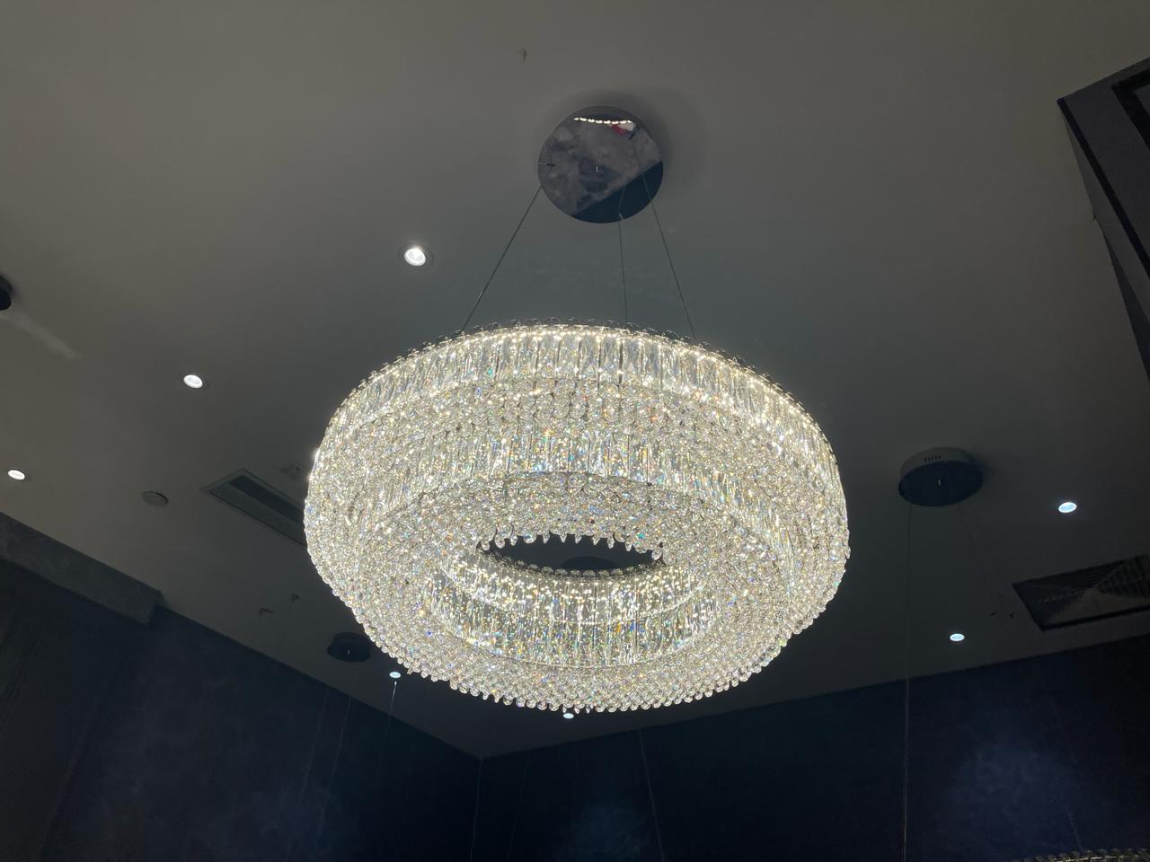 подвесной светильник newport valencia 8450+28/s chrome м0070080