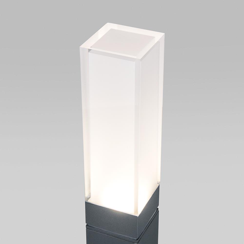 уличный светодиодный светильник elektrostandard 1537 techno led серый 4690389168796